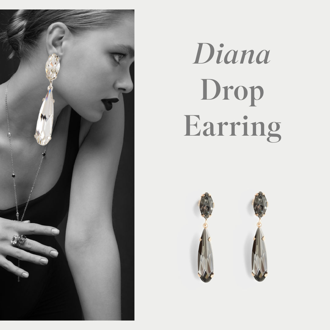 Swarovski DIANA Silver Dangle Earrings