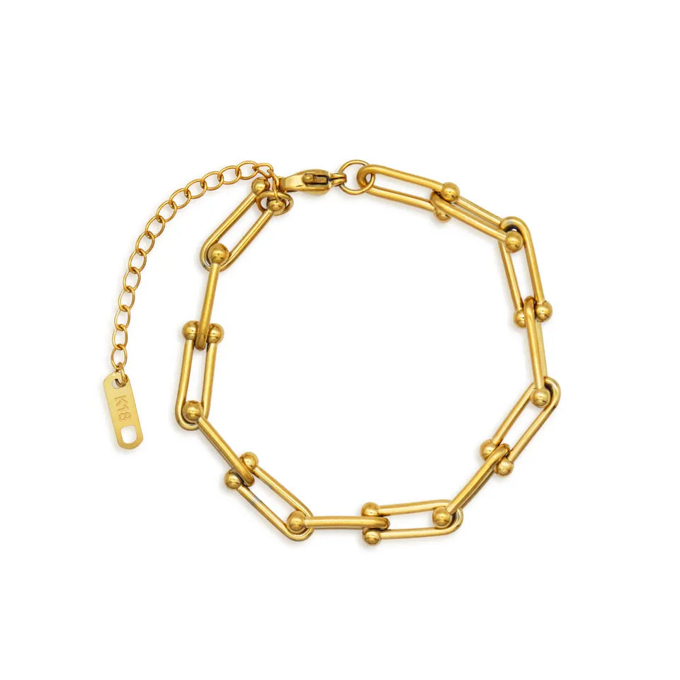 Stainless steel bracelet with 18k gold plating Desire