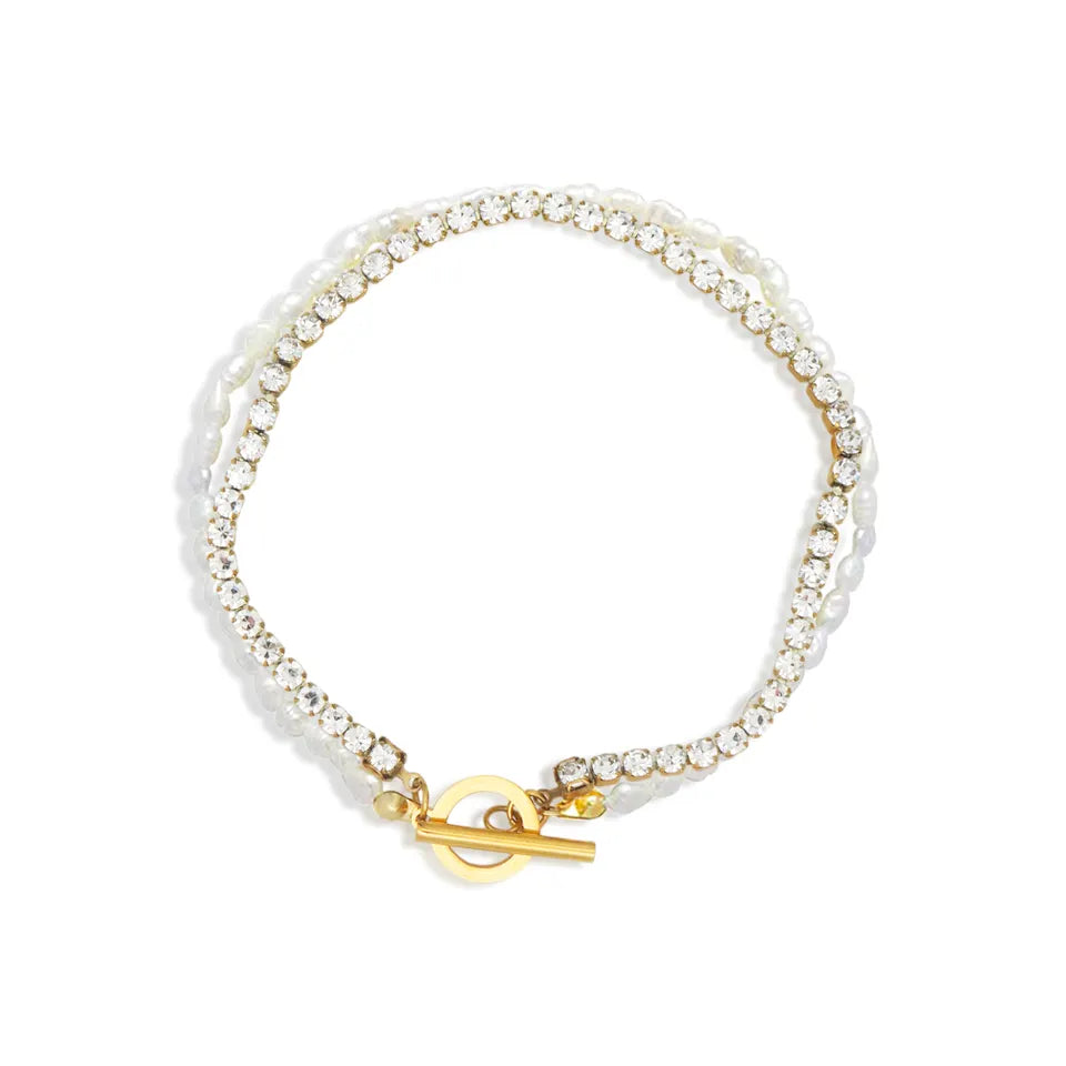 Stainless steel bracelet with 18k gold plating Perfection