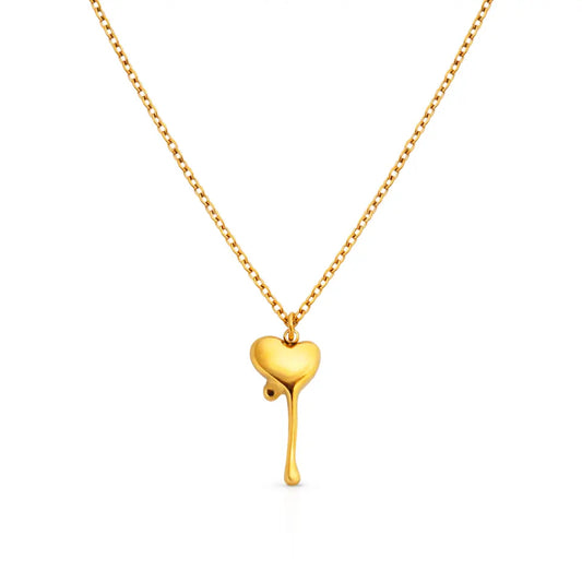 Stainless steel necklace with 18k gold plating Sensation