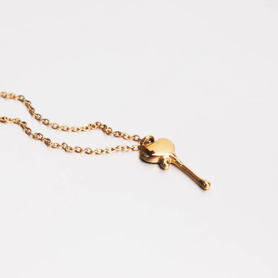 Stainless steel necklace with 18k gold plating Sensation