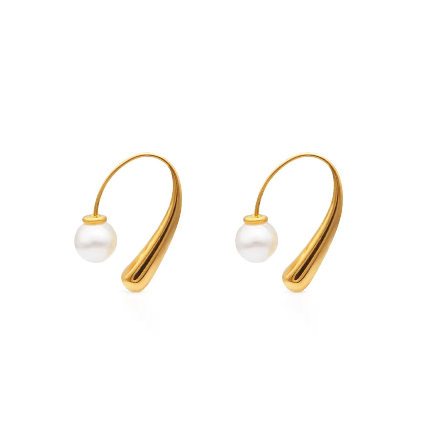 Stainless steel earrings with 18k gold plating Fantasia