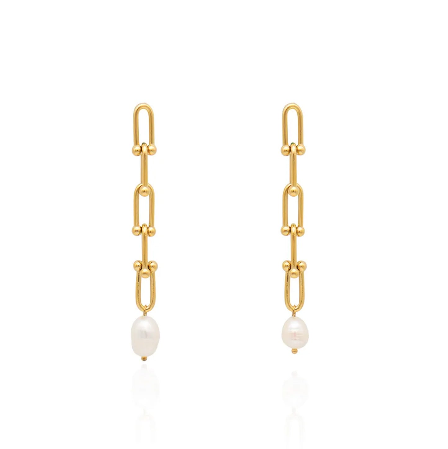 Victoria 18k gold plated stainless steel earrings