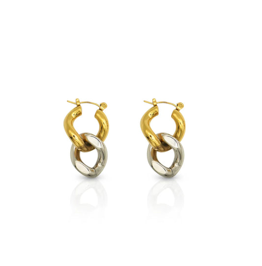 18K Gold Plated Fusion Stainless Steel Earrings