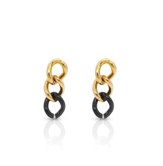 Stainless steel earrings with 18k gold plating Craving