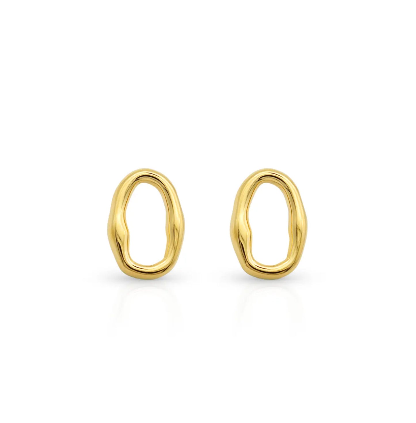 Stainless steel earrings with 18k gold plating Emotion