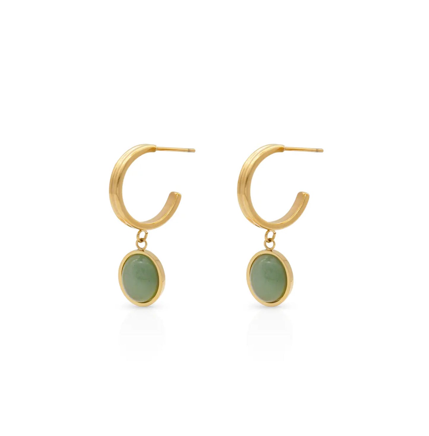 Stainless steel earrings with 18k gold plating Freedom