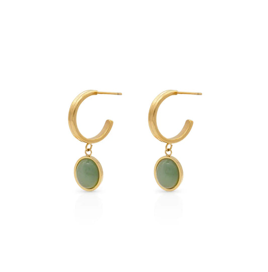 Stainless steel earrings with 18k gold plating Freedom