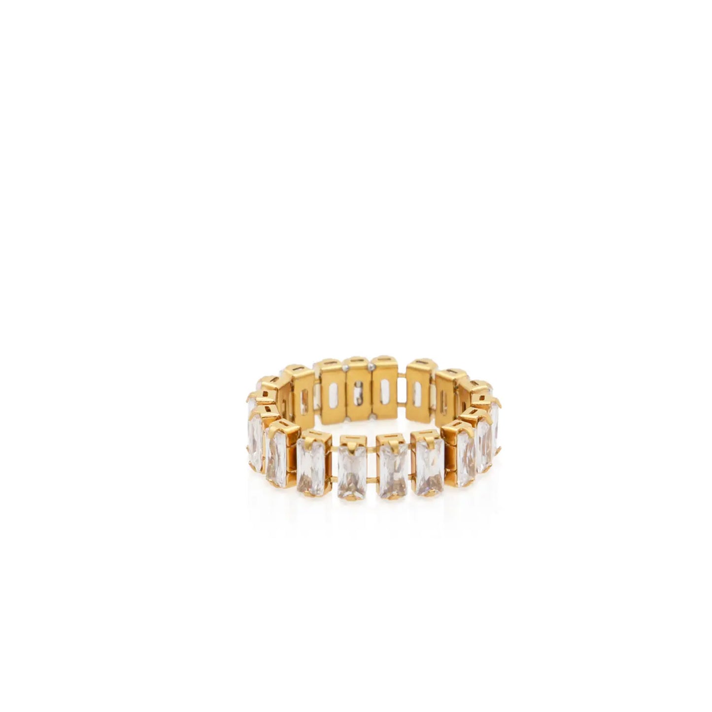 Stainless steel ring with 18k gold plating Sweetness