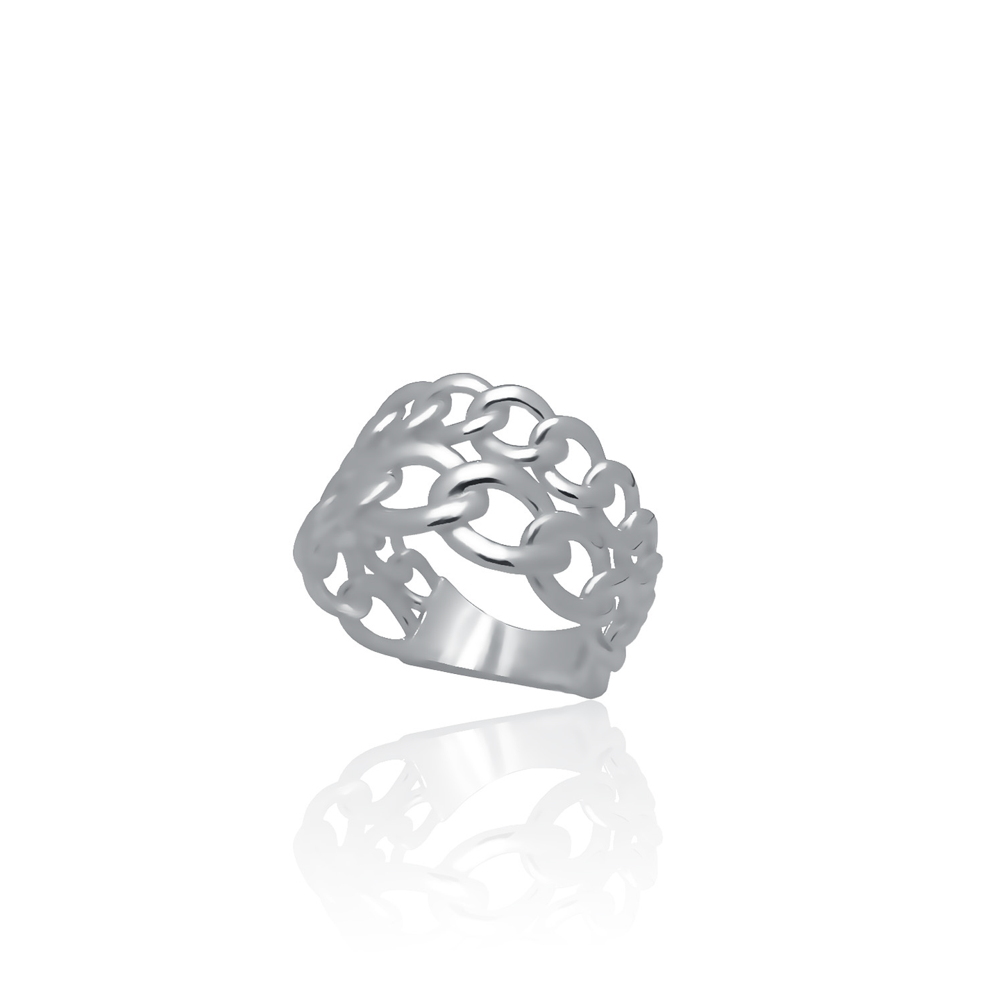 Silver ring Tangle