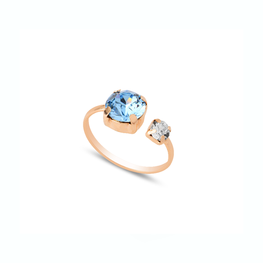 Silver ring Swarovski LUCIA open rose gold