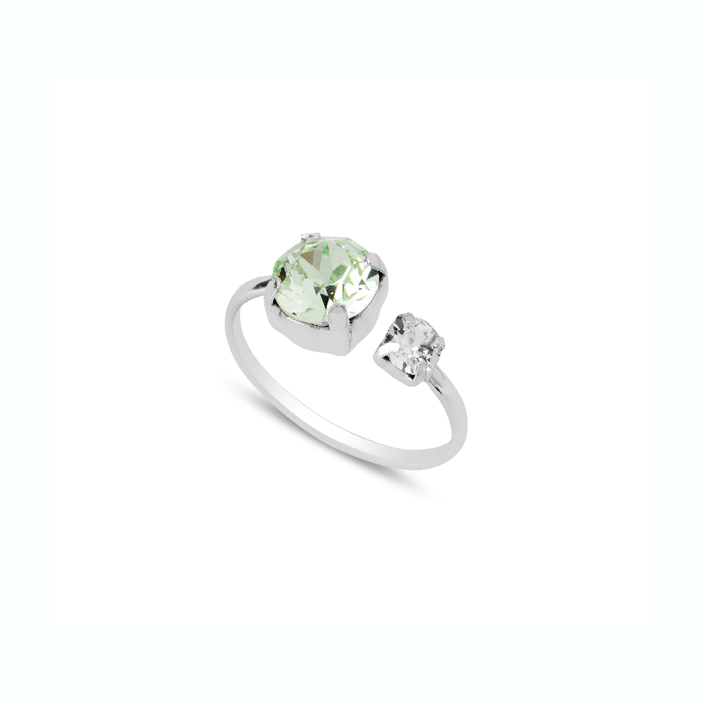 Swarovski LUCIA open silver ring