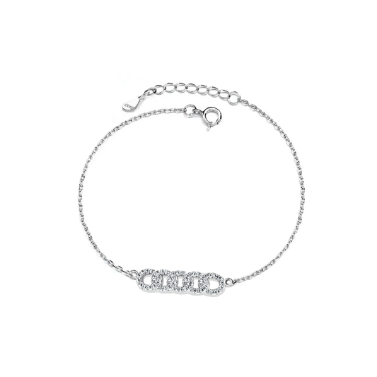 Silver bracelet Crystal emphaty