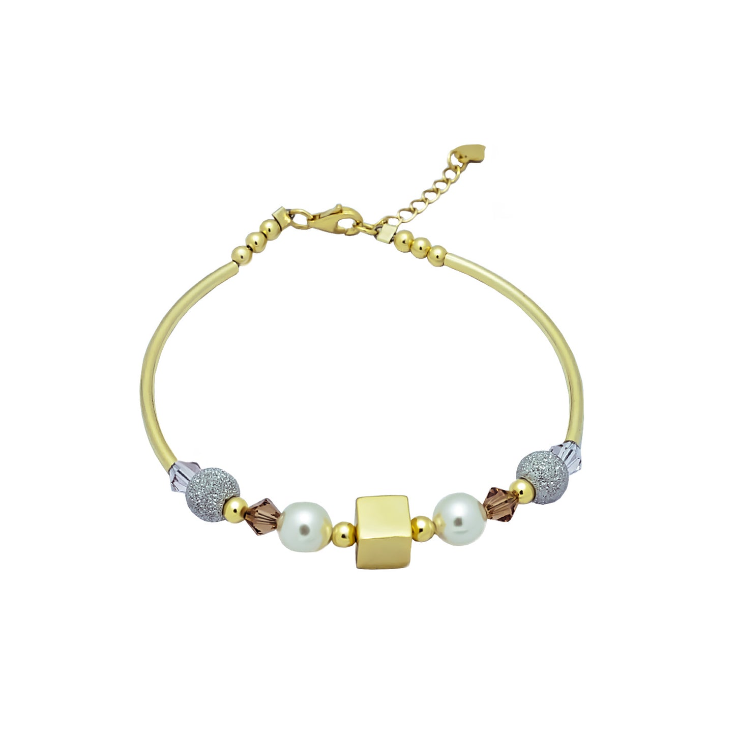 Swarovski Algara Silberarmband mit braunem Kristall