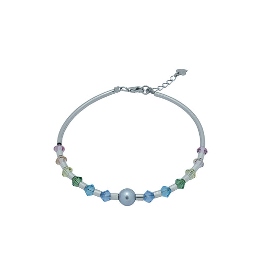 Swarovski Modra white gold silver bracelet