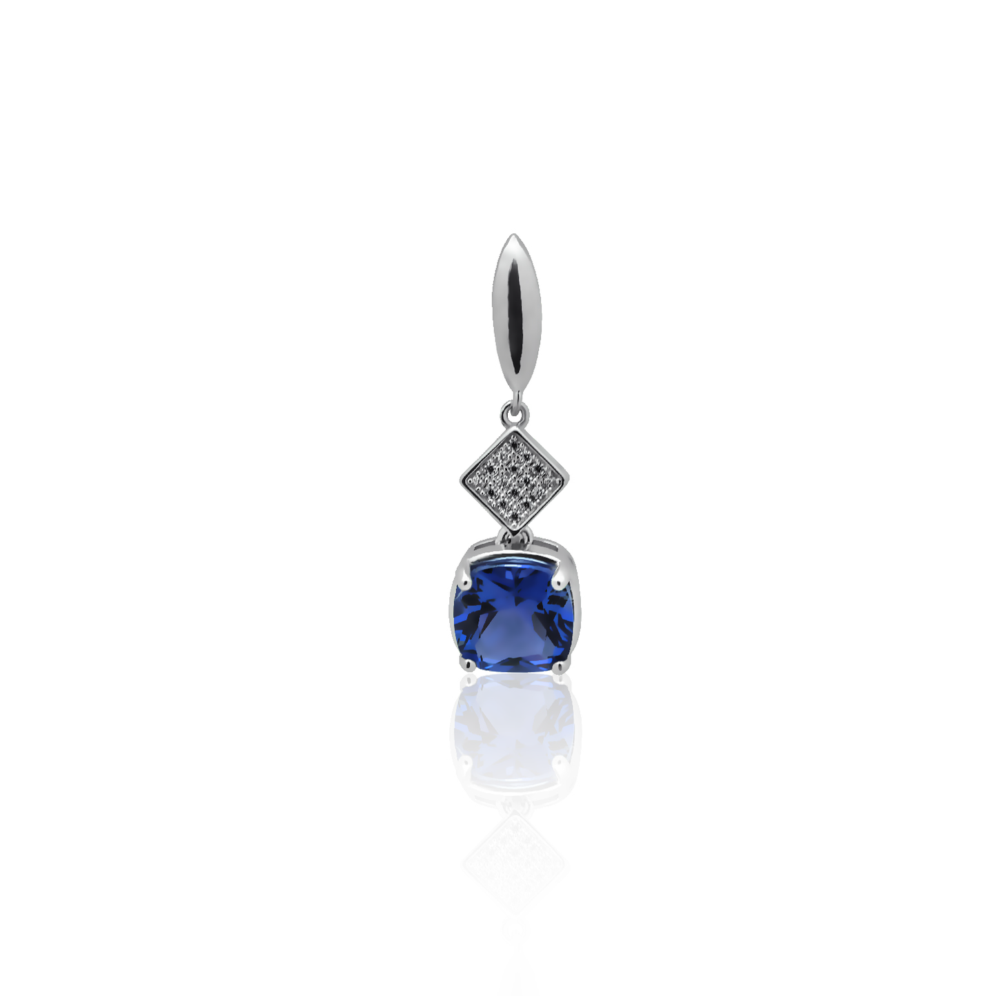 Silver pendant with Blue stone