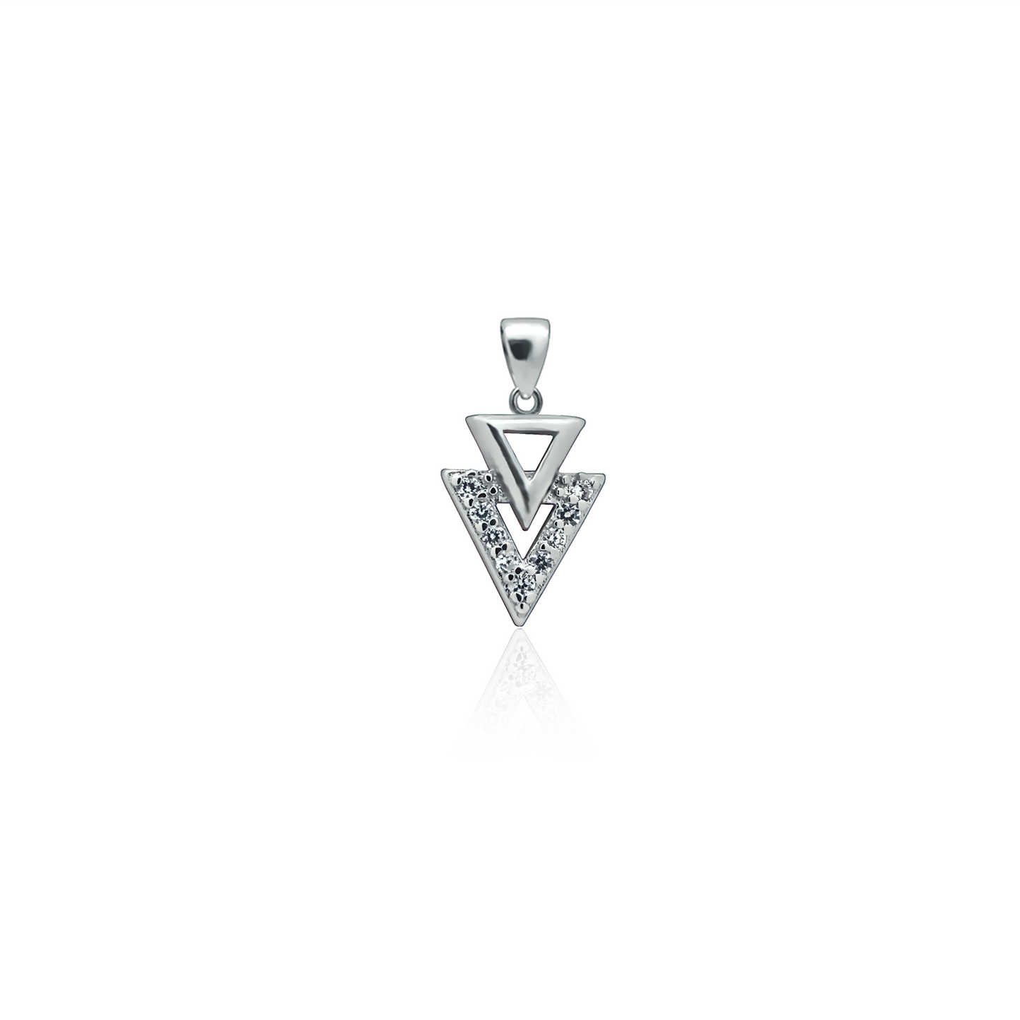 Silver pendant Triangle