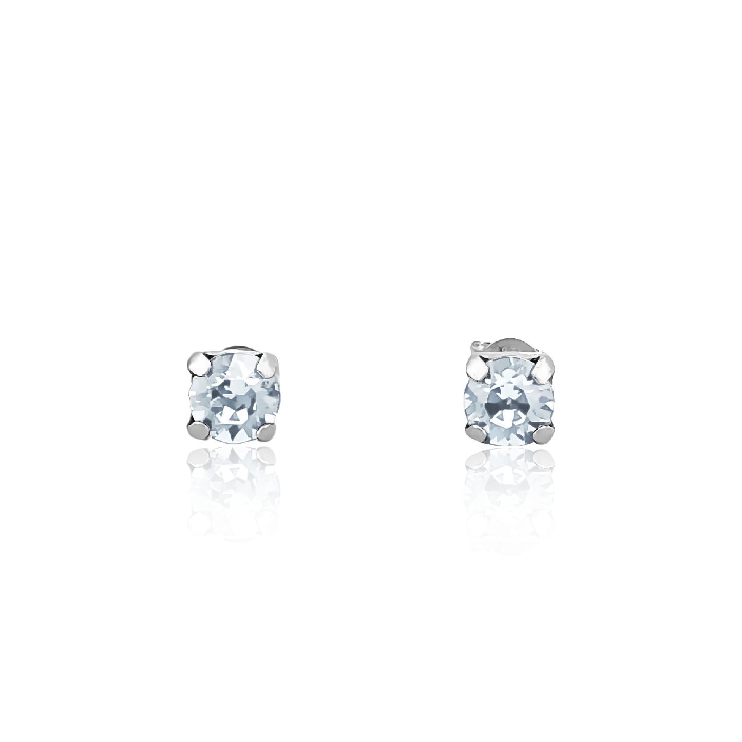 Swarovski CLASSIC SOLITAIRE Silberohrringe transparent