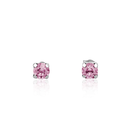 Swarovski CLASSIC SOLITAIRE Ohrringe aus Rosésilber