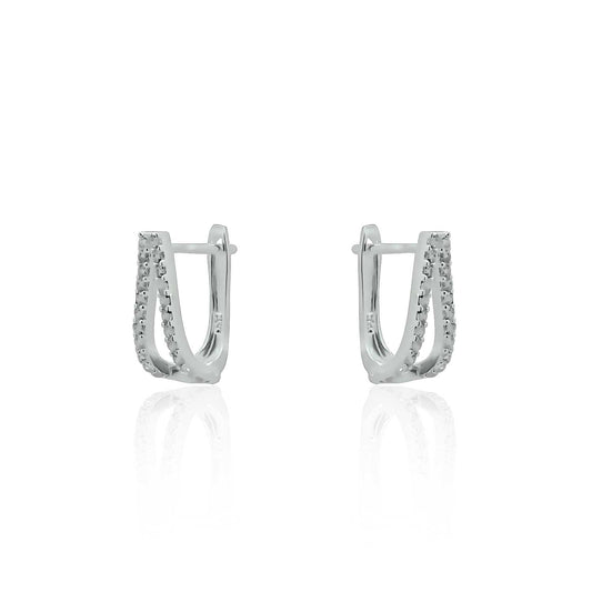 Leda silver earrings