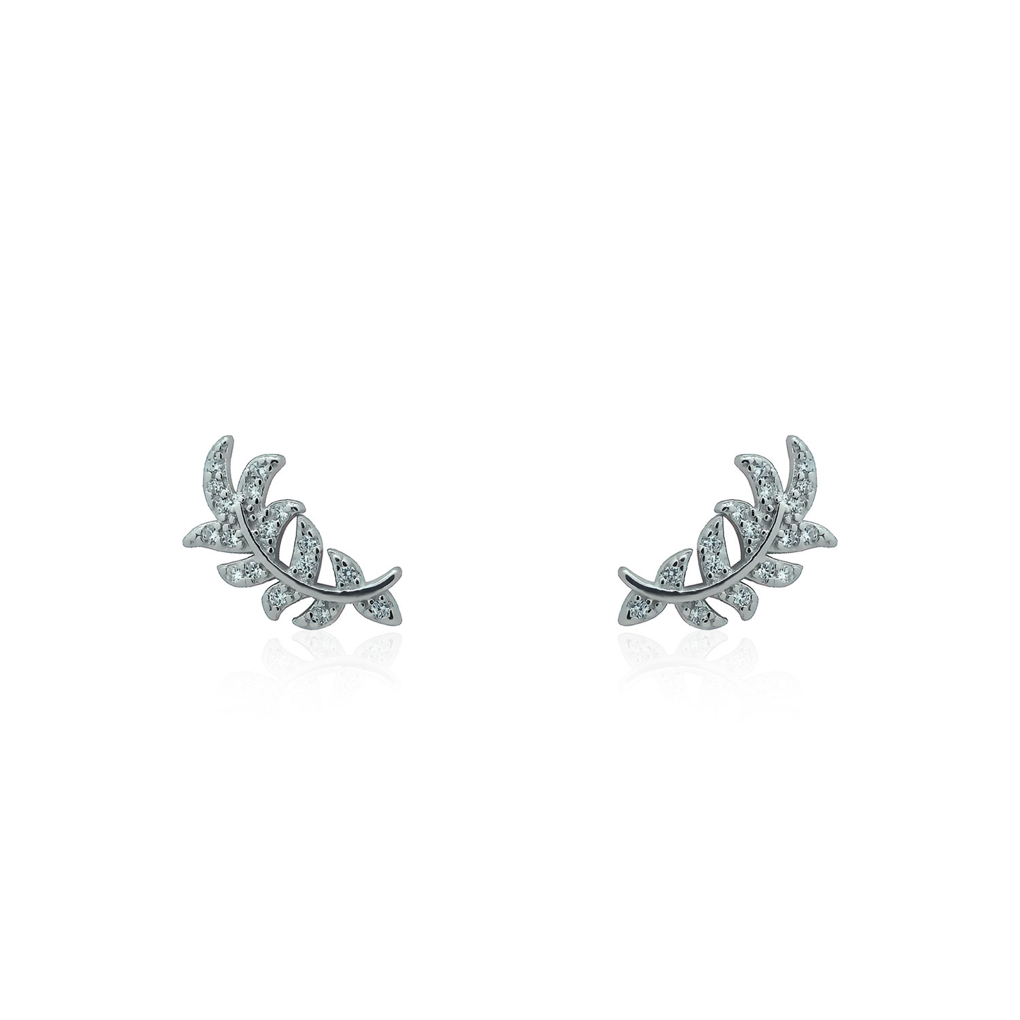 Silver earrings Radiant nature