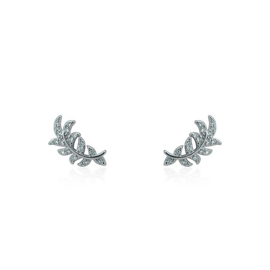 Silver earrings Radiant nature