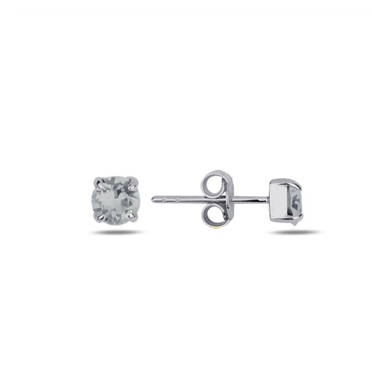 Silver earrings Swarovski CLASSIC BEAUTY white rhodium and gray crystal