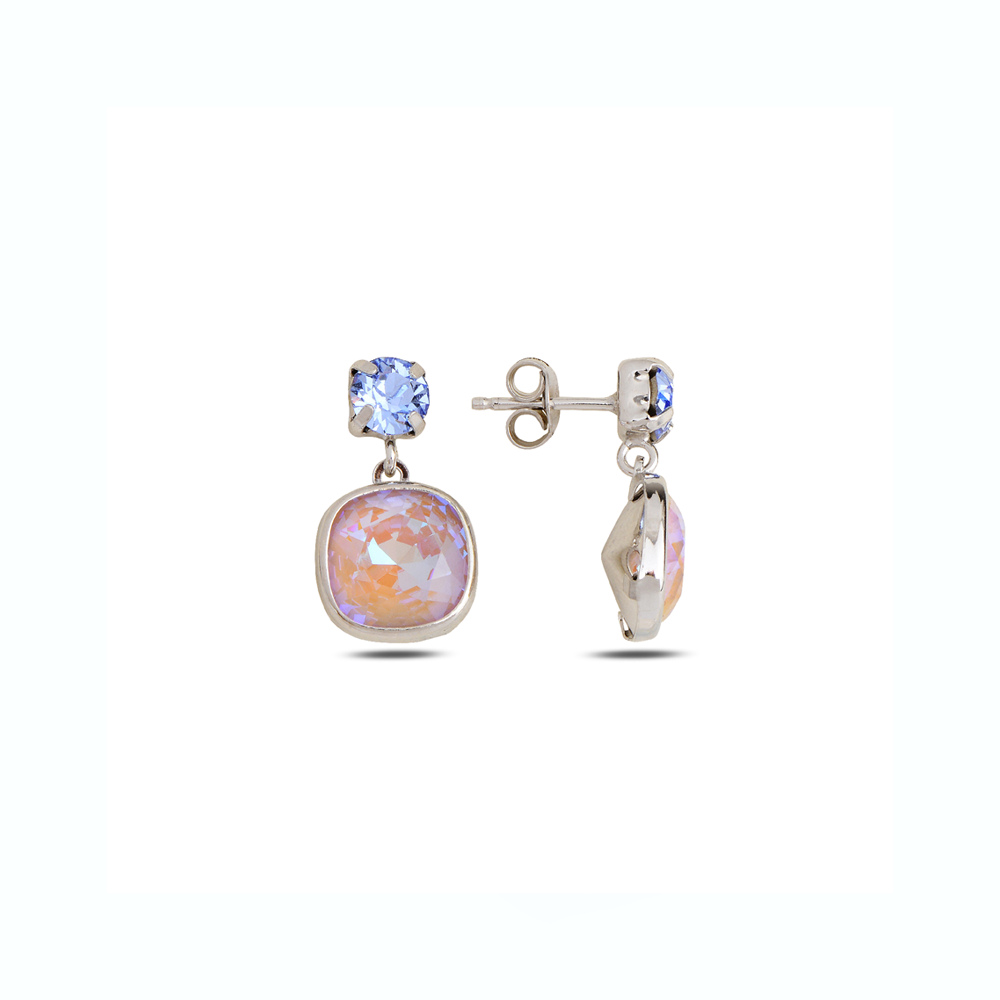 Swarovski IRIS silver dangle earrings