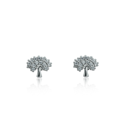 Silver earrings Eternal tree