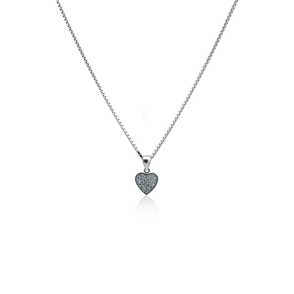 Silver necklace True love