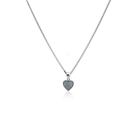 Silver necklace True love