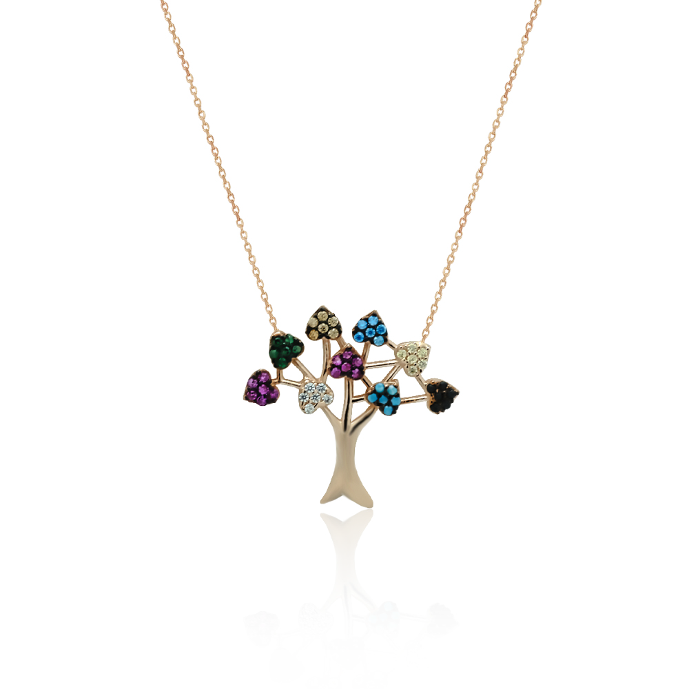 Lucky tree silver necklace