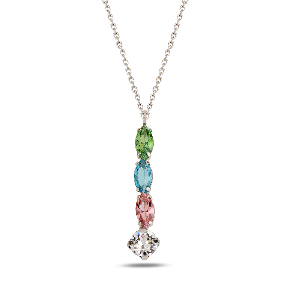 Сребърно колие Swarovski NEPTUNE Dangle