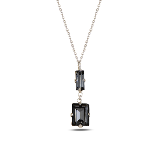 Swarovski SIENNA Baget silver necklace