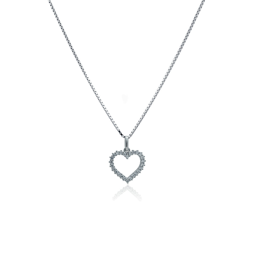 Silver necklace Your heart