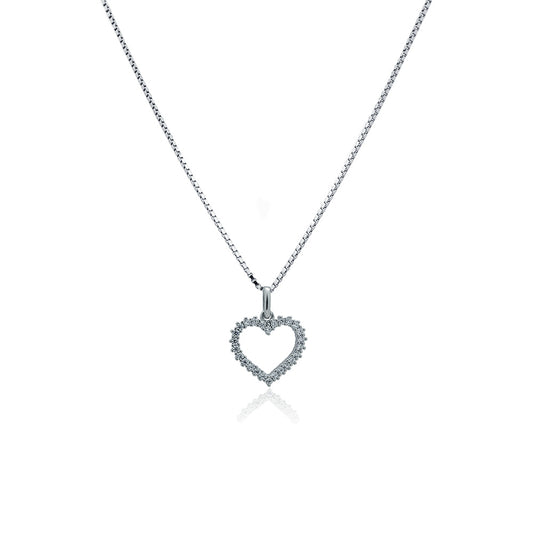 Silver necklace Your heart